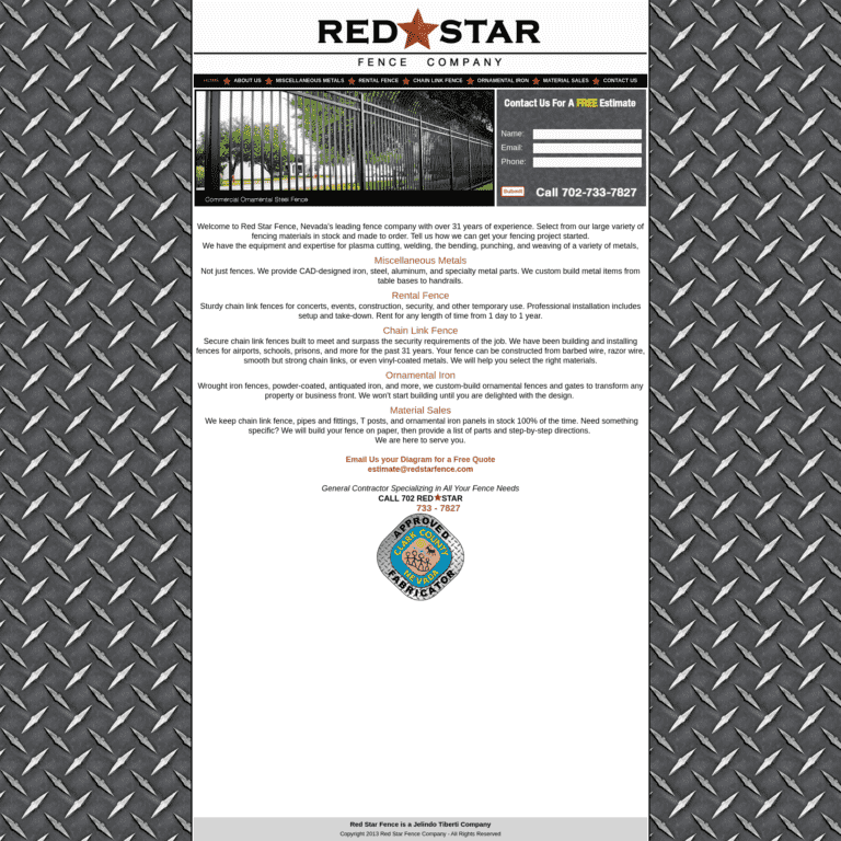 Red Star Fence Las Vegas